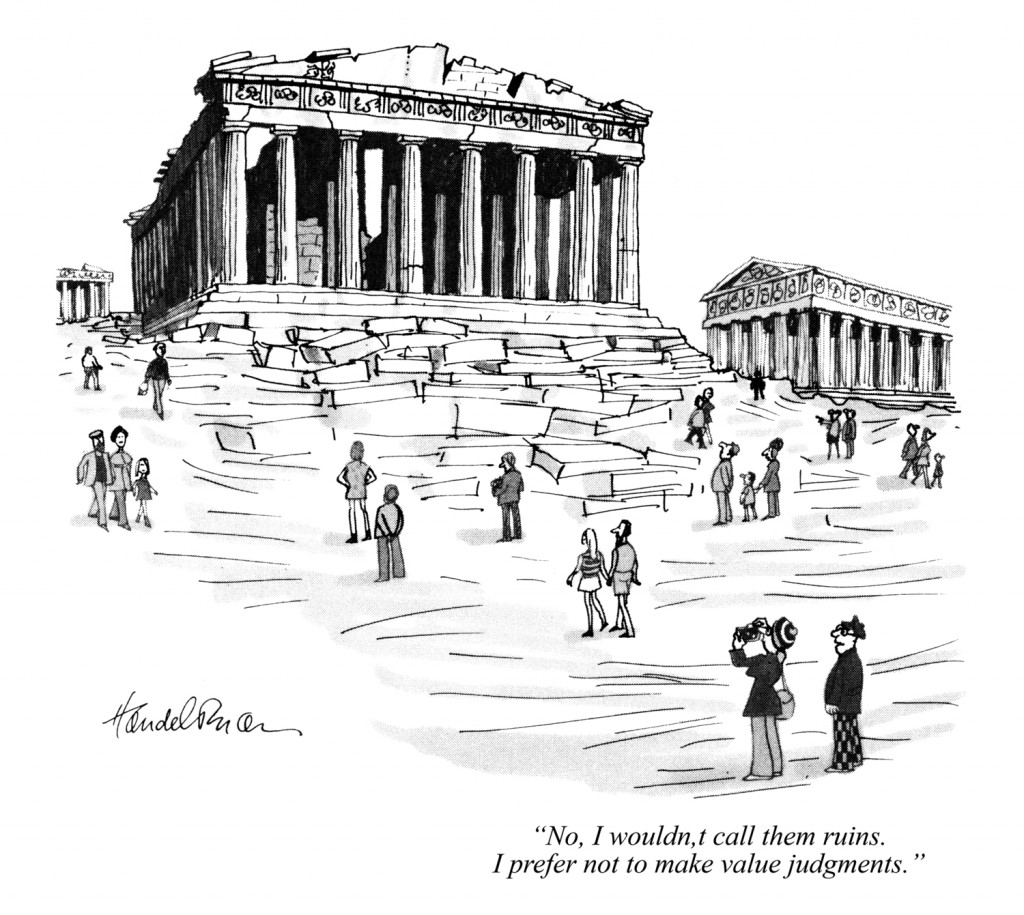 Ruins cartoon by Bud Handelsman