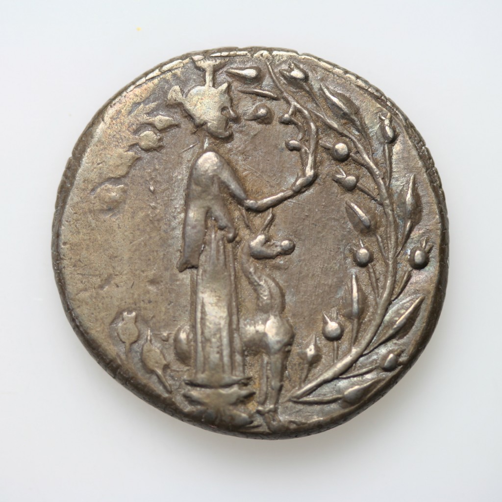 Figure 2. Silver coin of Leukas (167-100 BC) @ Ashmolean Museum, Oxford