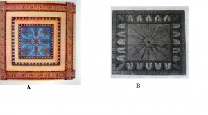 Figure 5. A. Parthenon, lacunar. B. Hephaisteion, lacunar.