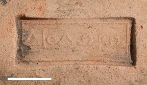 Figure 7. Rhodian rectangular stamp with the name of Diodôrô, a woman [Delos, no inventory number].  